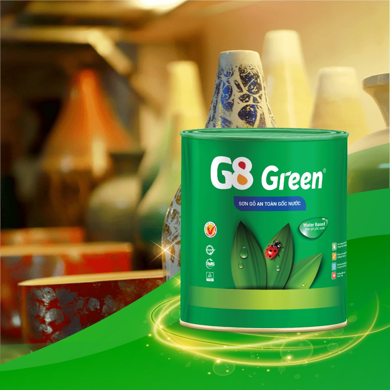 Sơn gốc nước G8 Green